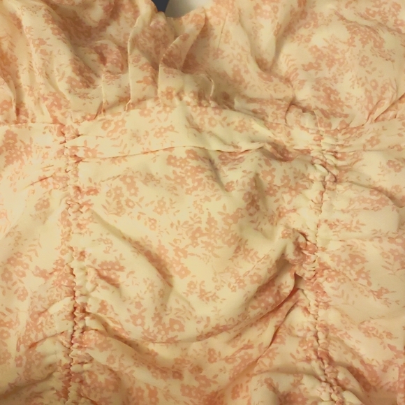 Princess Polly Pink and White Ivy Hollow Dress with Adjustable Ruching Size 2 - Picture 7 of 10